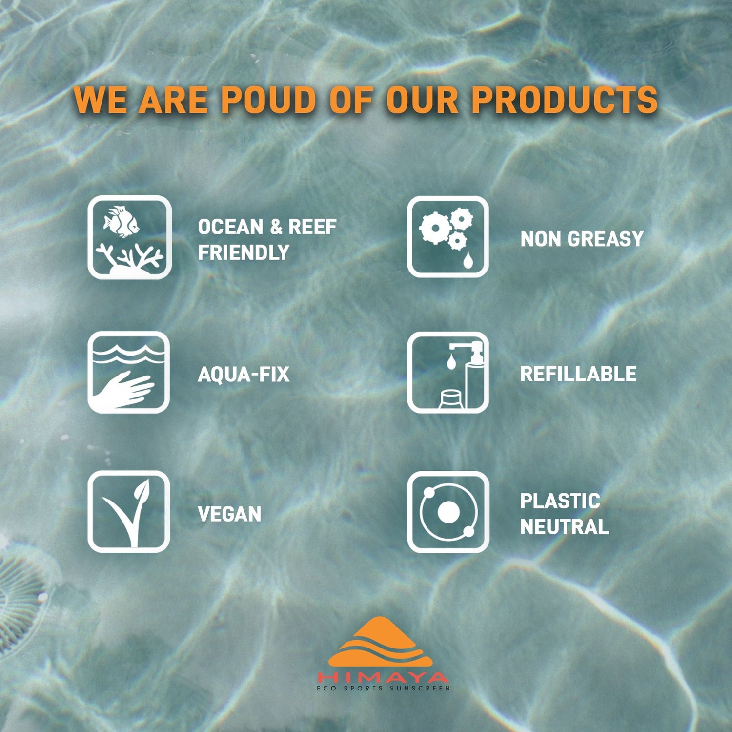 HIMAYA Natural Sunscreen  – Mineral - Zinc - SPF50+  Reef Safe -Refillable - UVA UVB Himaya