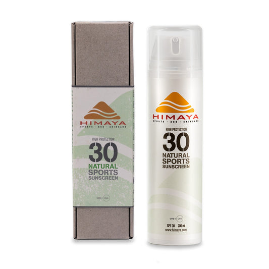 HIMAYA Natural Sunscreen – SPF 30 200ml -Mineral - Zinc - Reef Safe -Refillable - UVA UVB Himaya